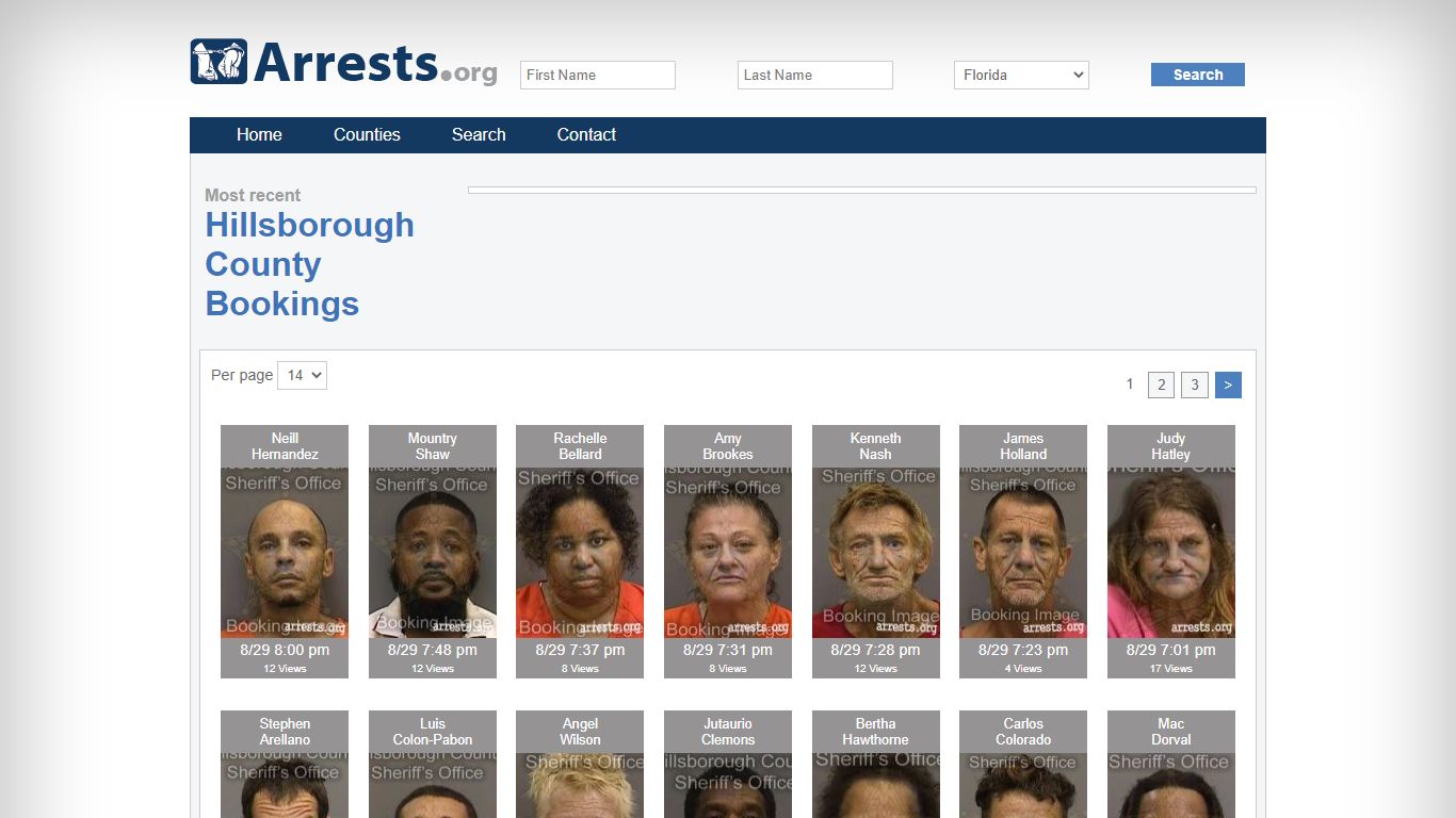 Hillsborough County Arrests and Inmate Search